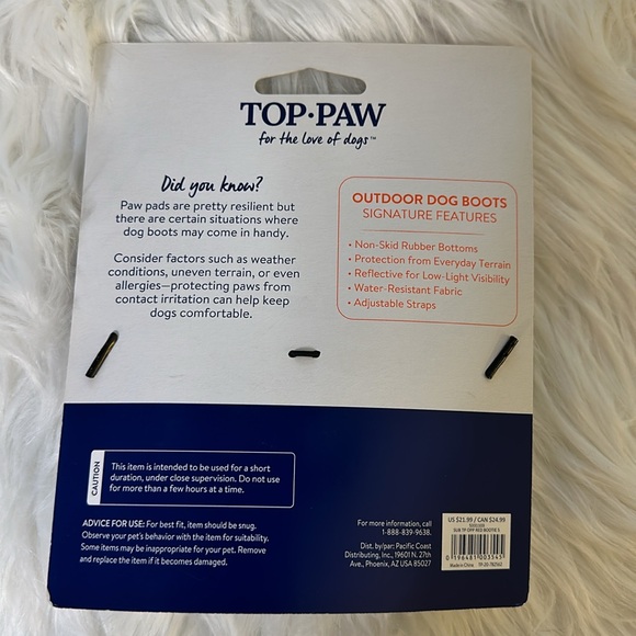 Top Paw Outdoor Dog Boots Size Small NWT - Picture 6 of 11